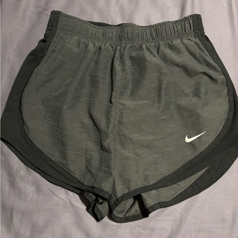 Nike Black Athletic Shorts with Dolphin Hem